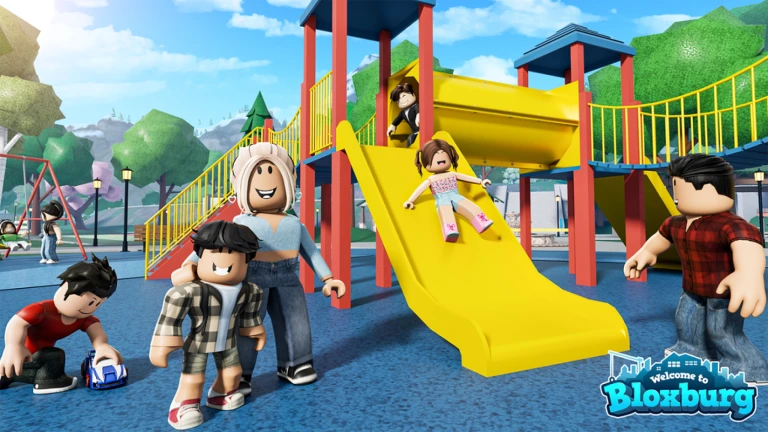 Promotional thumbnail for Welcome to Bloxburg on Roblox, the house-building life-sim that is the gold standard for building games on the platform.