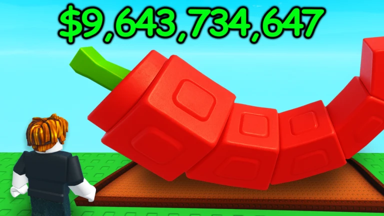 The Grow a Garden thumbnail on Roblox, the record-breaking idle farming game where crops grow and earn money even while you are offline.