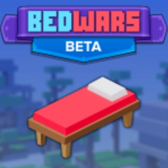 The BedWars game icon on Roblox, the team-based strategy game where you defend your bed, manage a resource economy, and raid enemy beds.