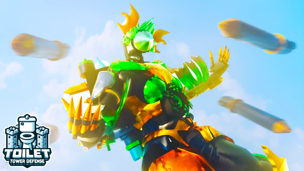 Promotional thumbnail for Toilet Tower Defense on Roblox, the highest-traffic tower defense game on the platform, built on the Skibidi Toilet universe.