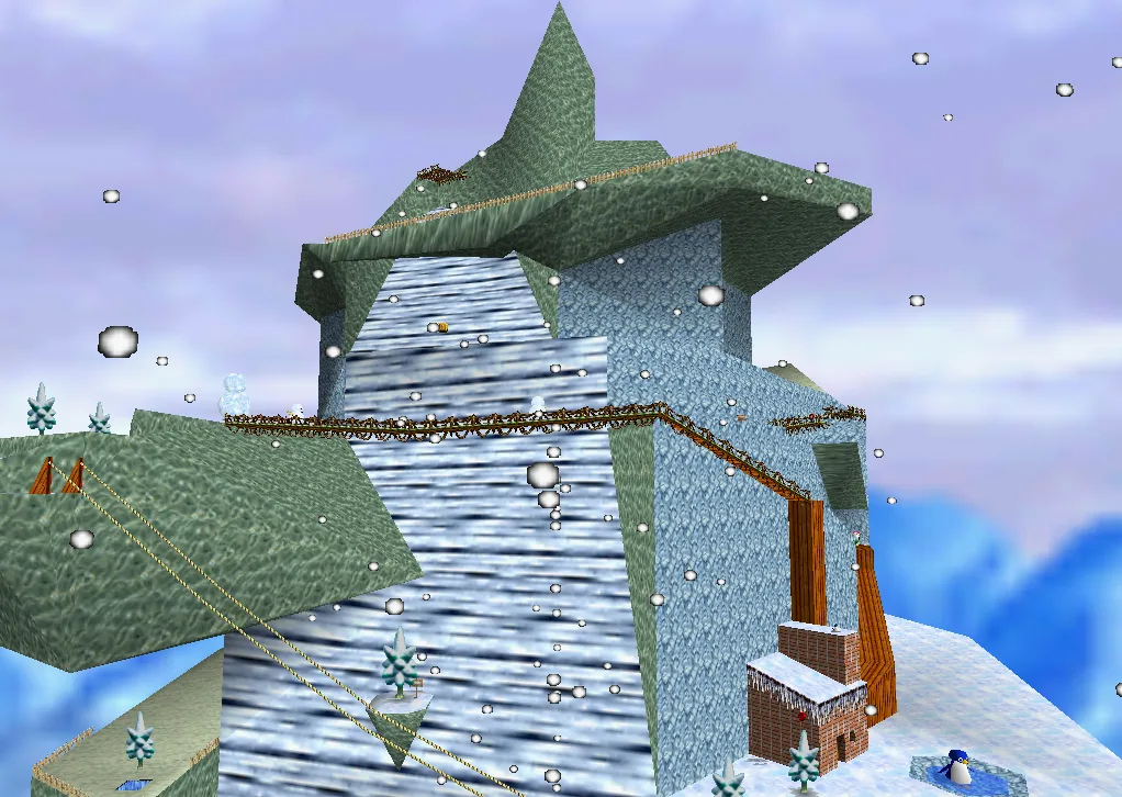 Cool, Cool Mountain, one of the two courses behind the 3-star doors on the ground floor.