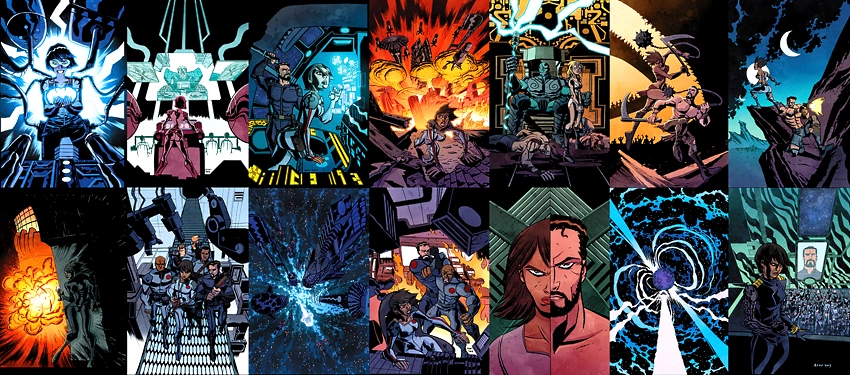 The cover of a Savage Starlight comic, the in-game collectible series Ellie reads in The Last of Us.
