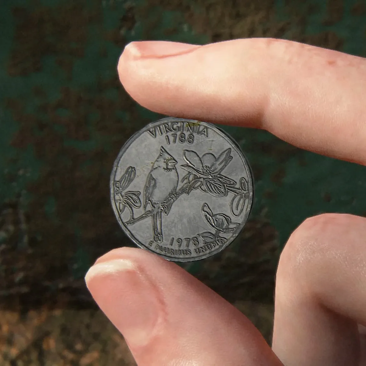 The Virginia state quarter collectible coin from The Last of Us Part II.