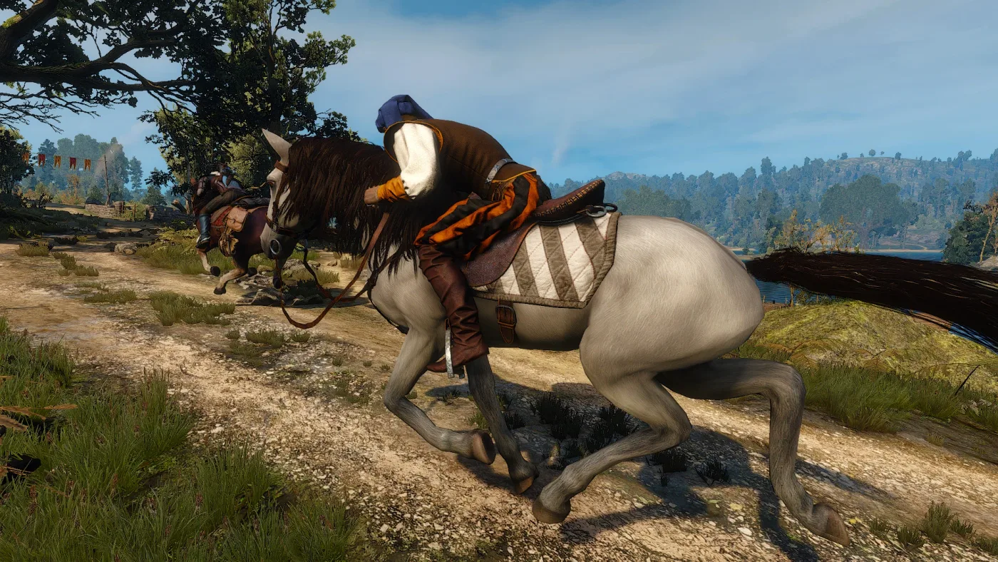 The Ofieri merchant's race at Upper Mill in Hearts of Stone, which pays out an 85-Stamina saddle at any level.