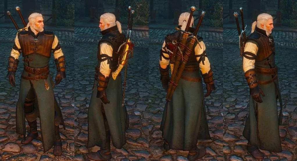 The full Ursine armor set from the Bear School Gear in The Witcher 3.