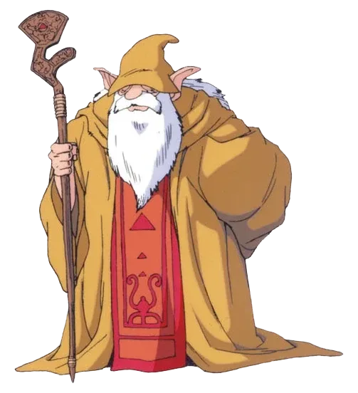 Sahasrahla, the elder in Kakariko Village who explains the Pendants and marks your map.