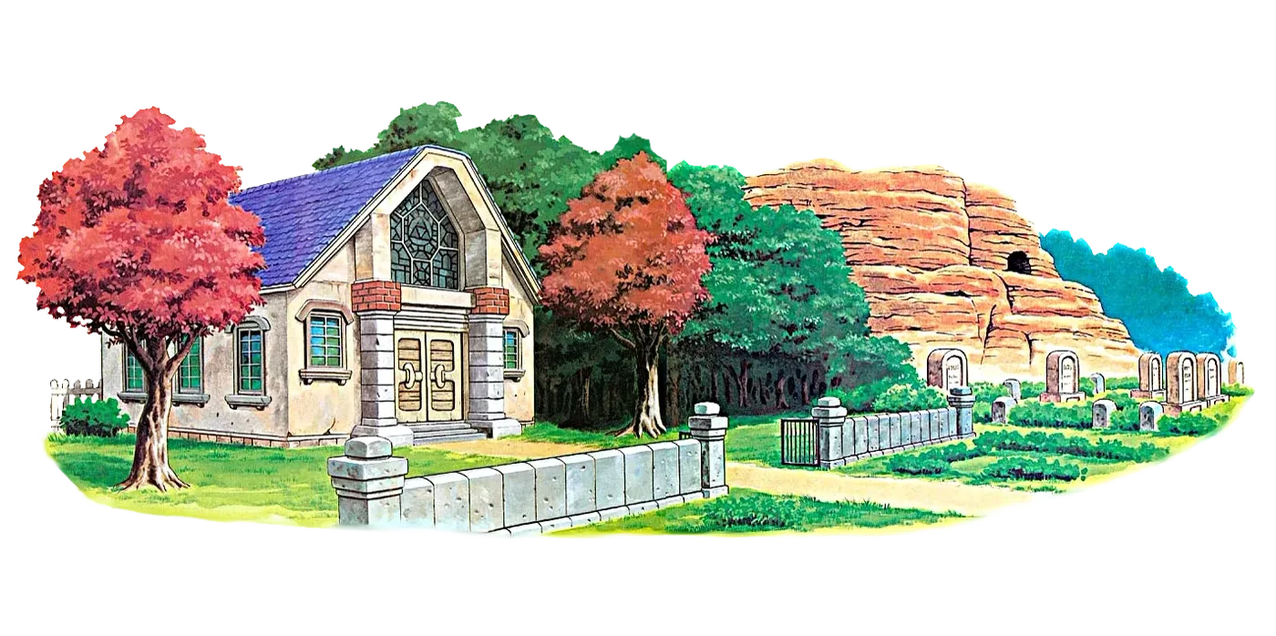The Sanctuary north of Hyrule Castle, where the priest sends Link after the escape.