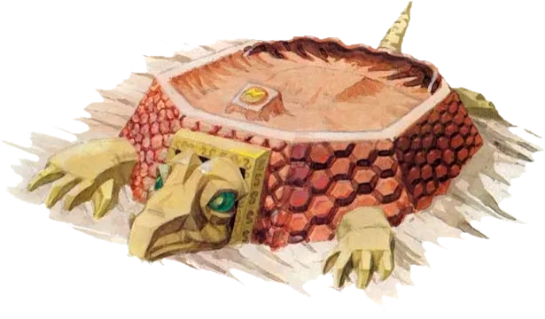 Turtle Rock, the seventh Dark World dungeon, carved into the shape of a turtle.