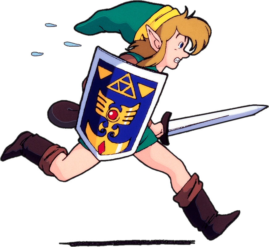 Link mid-dash — the Pegasus Boots and Magic Mirror unlock more Pieces of Heart than any other items.