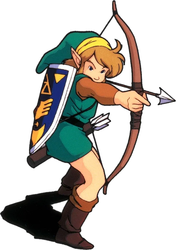 Link with the Bow, whose ammo cap tops out at 70 arrows via the Pond of Happiness.