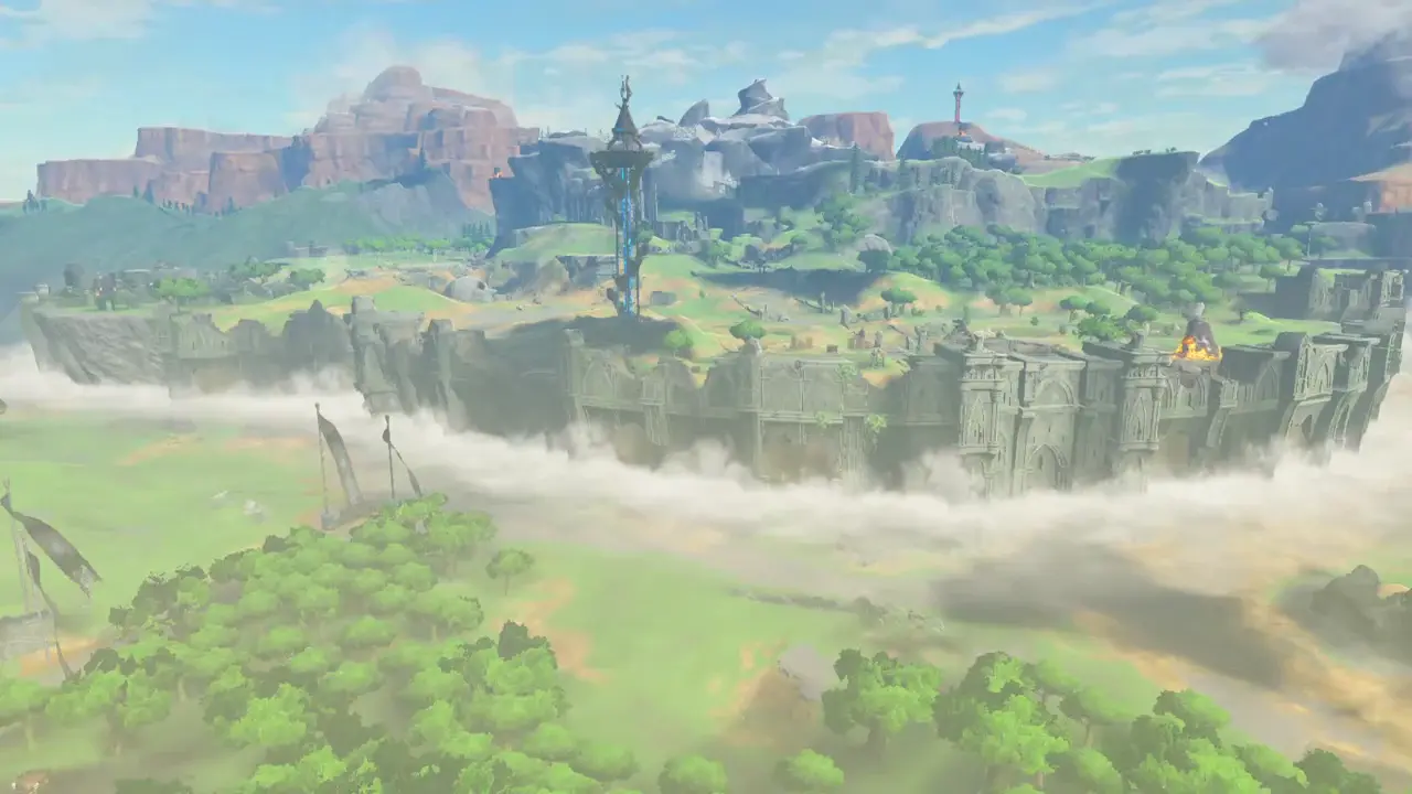 The Great Plateau in Breath of the Wild, the isolated starting region where Link wakes up after the Shrine of Resurrection.