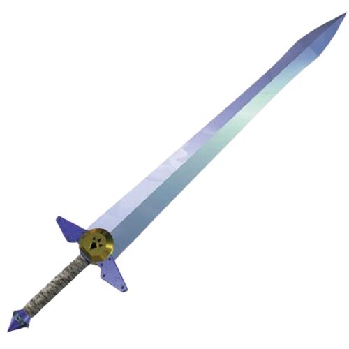 The Biggoron's Sword render from Ocarina of Time, the two-handed unbreakable blade that is the reward for the adult trading quest.