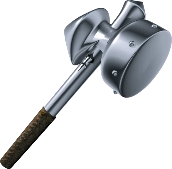 The Megaton Hammer render from Ocarina of Time, the Fire Temple's dungeon item.
