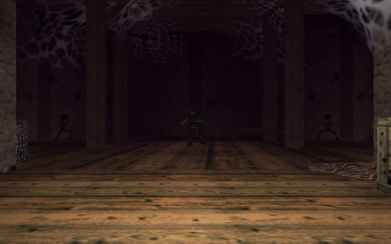 The House of Skulltula in Kakariko Village, home to the cursed spider family in Ocarina of Time.